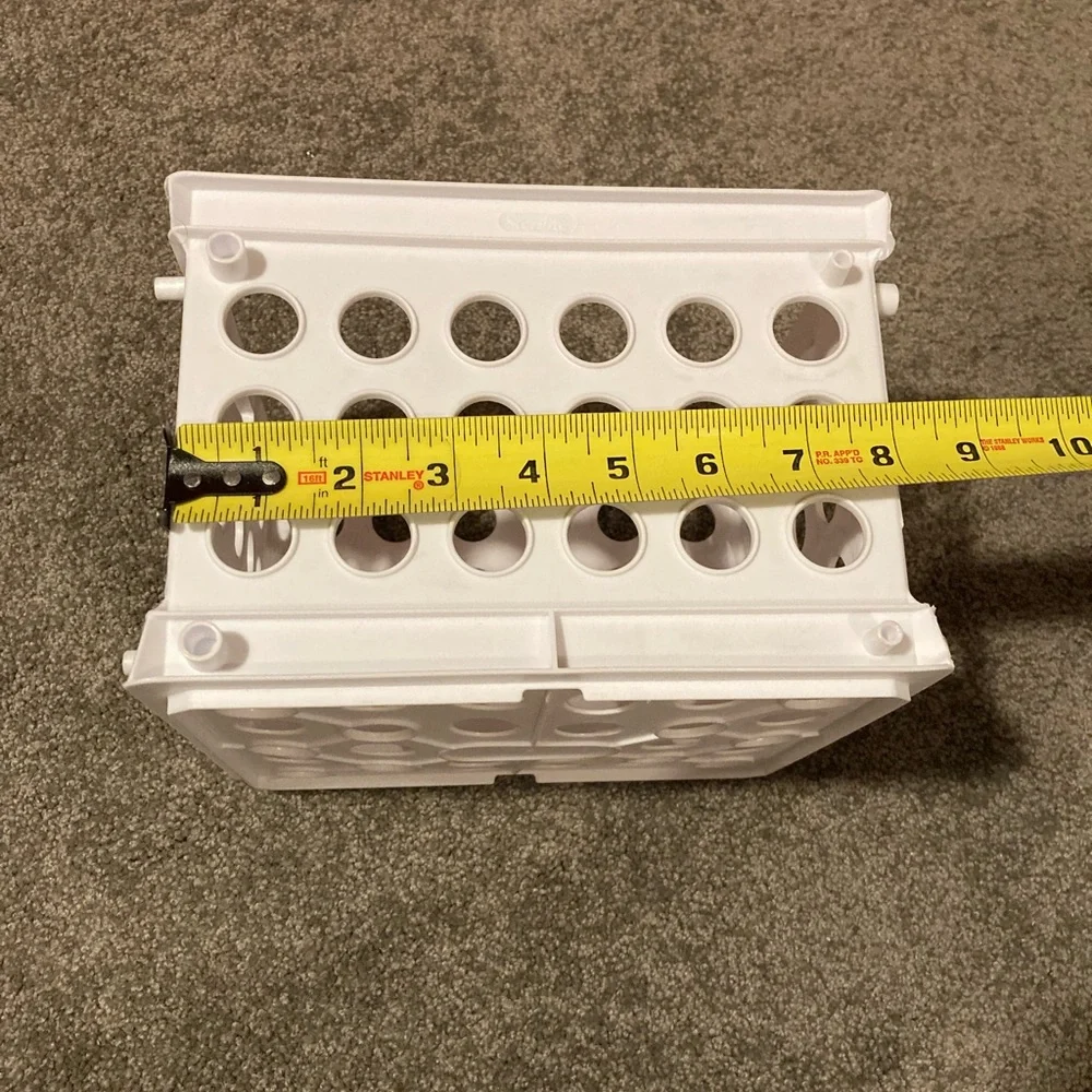 White Sterilite Mini Milk Crate
